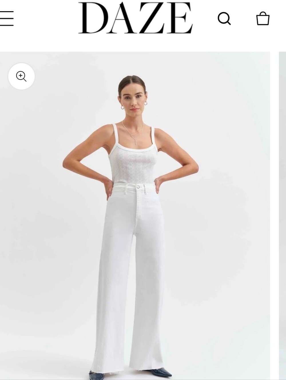 Daze Far Out White Jeans